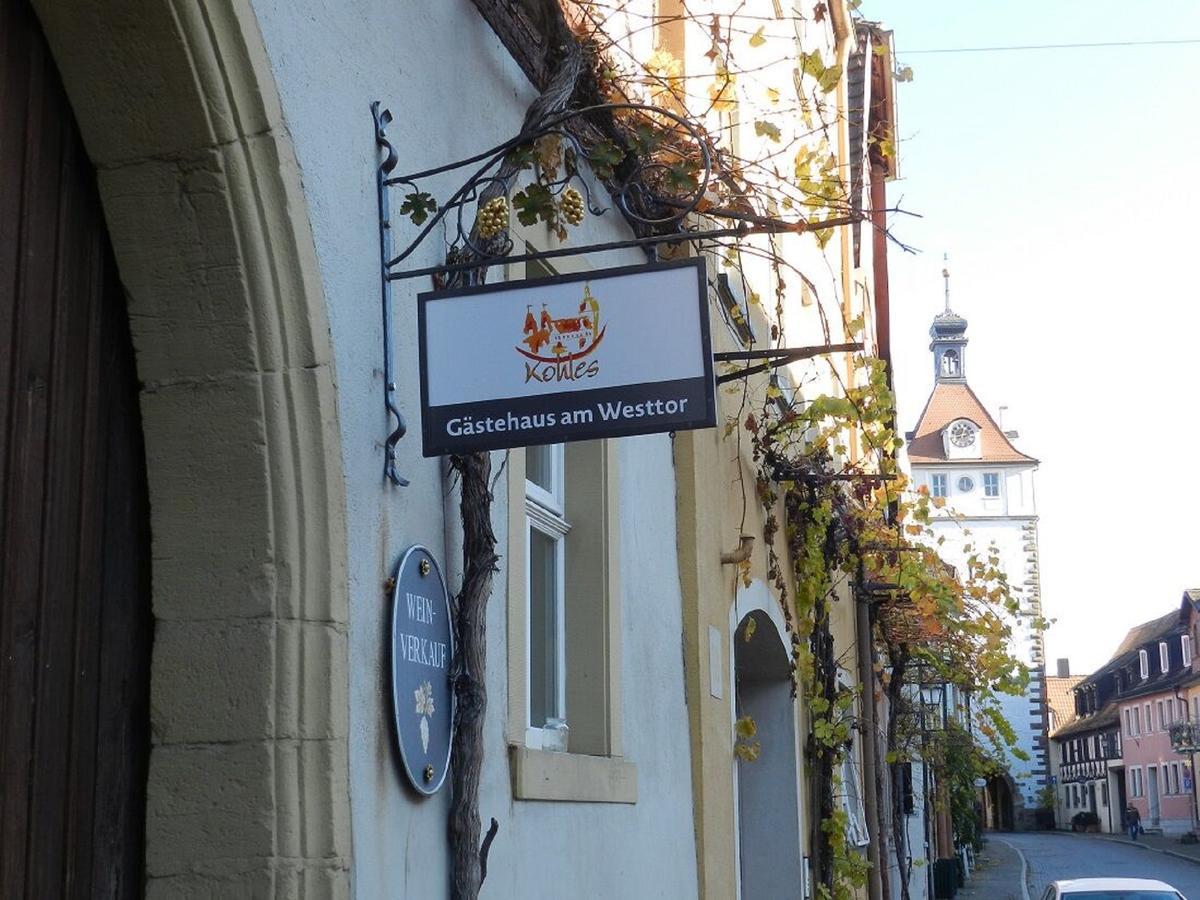 Gaestehaus Am Westtor Prichsenstadt Exterior foto